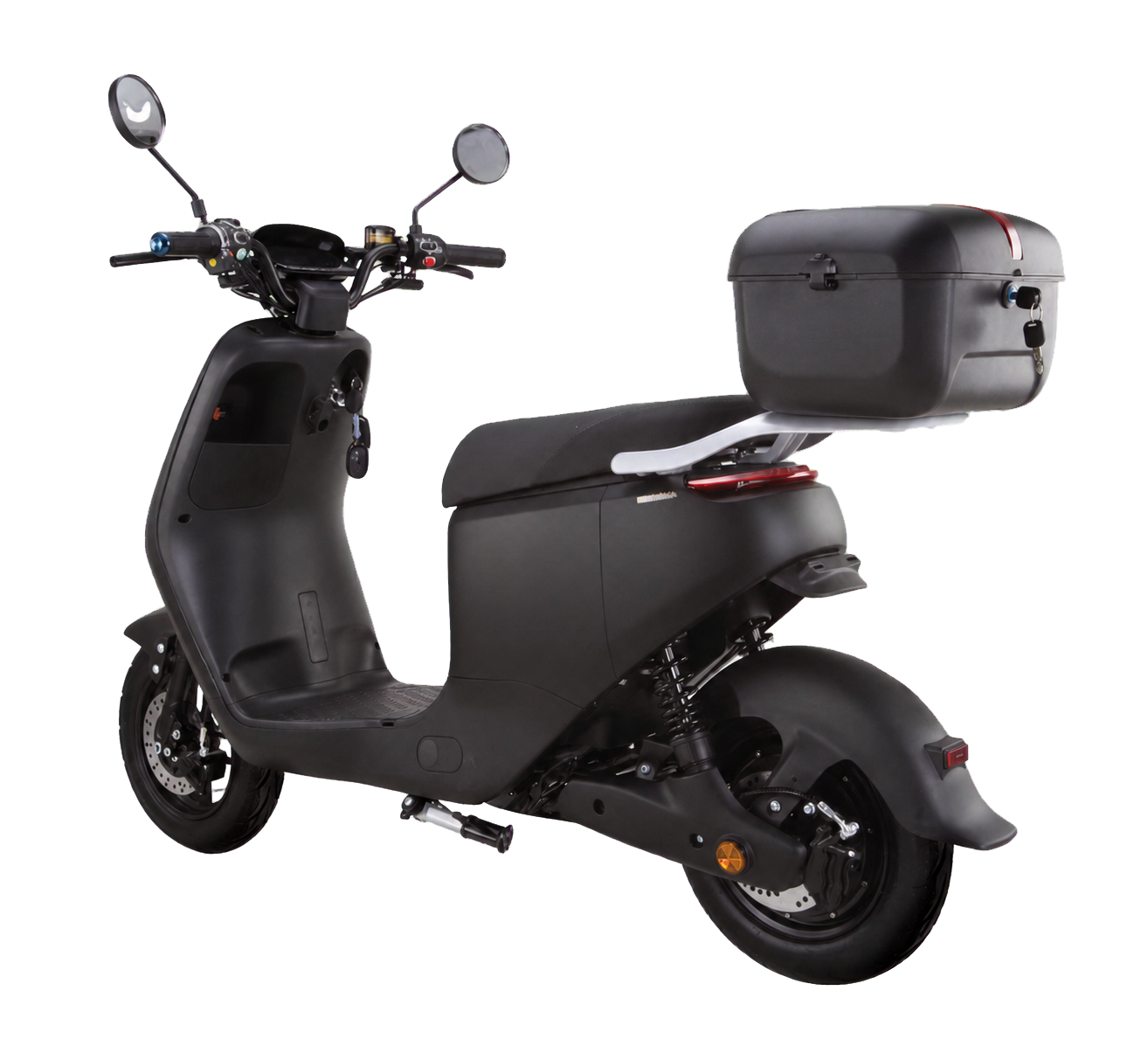 eRides City Go RS X3 schwarz Ansicht hinten links