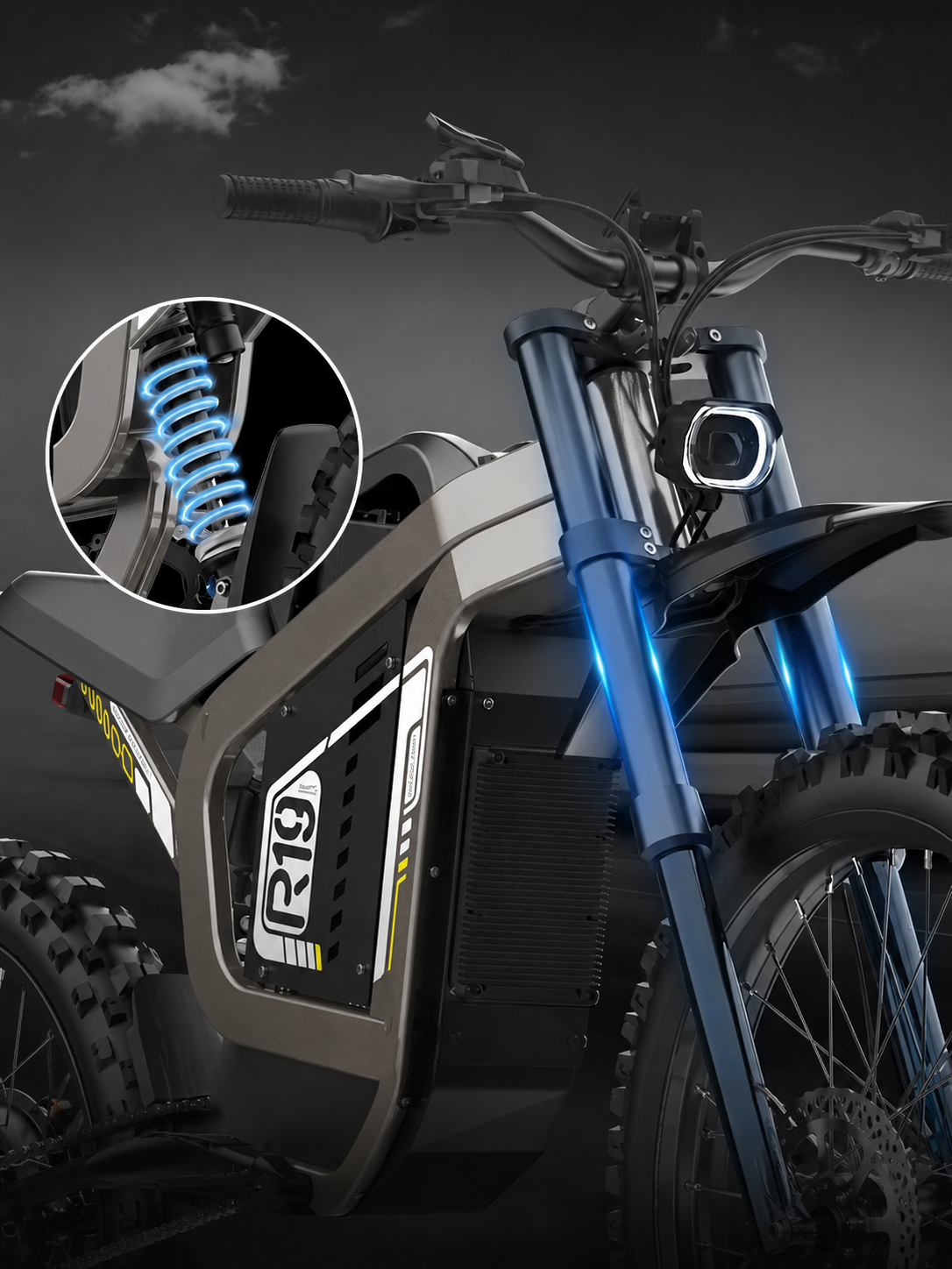Fahrwerk des eRides R19