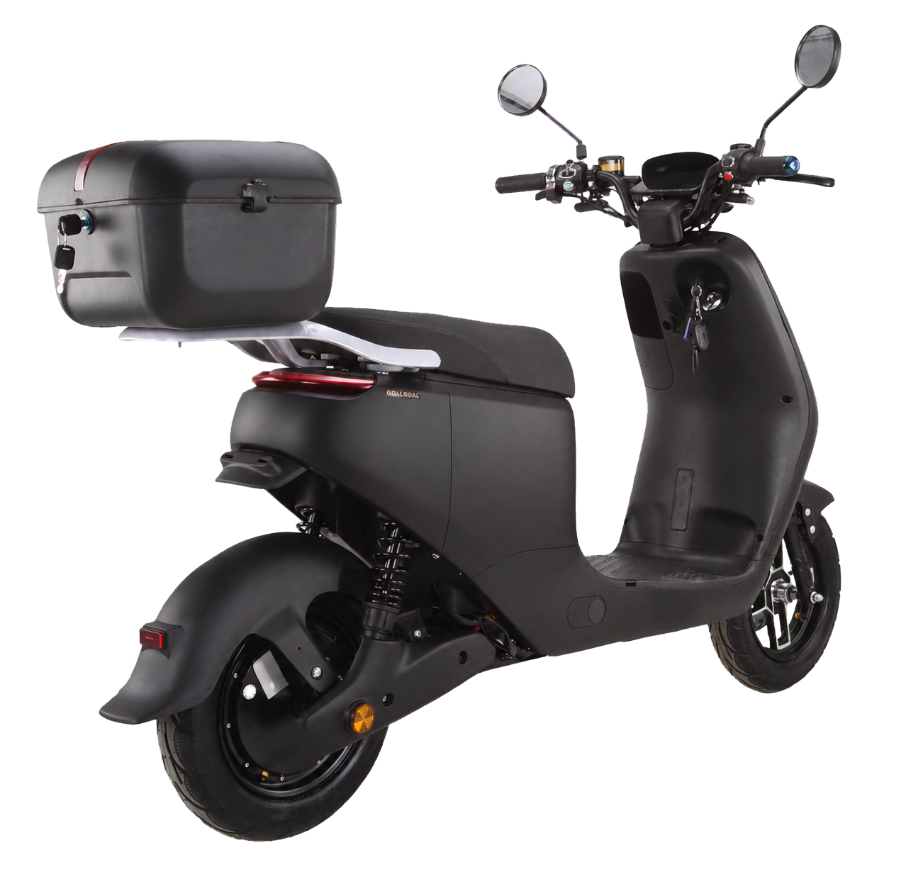 Hinterrad, Federung und rechte Heckansicht des City Go RS X3