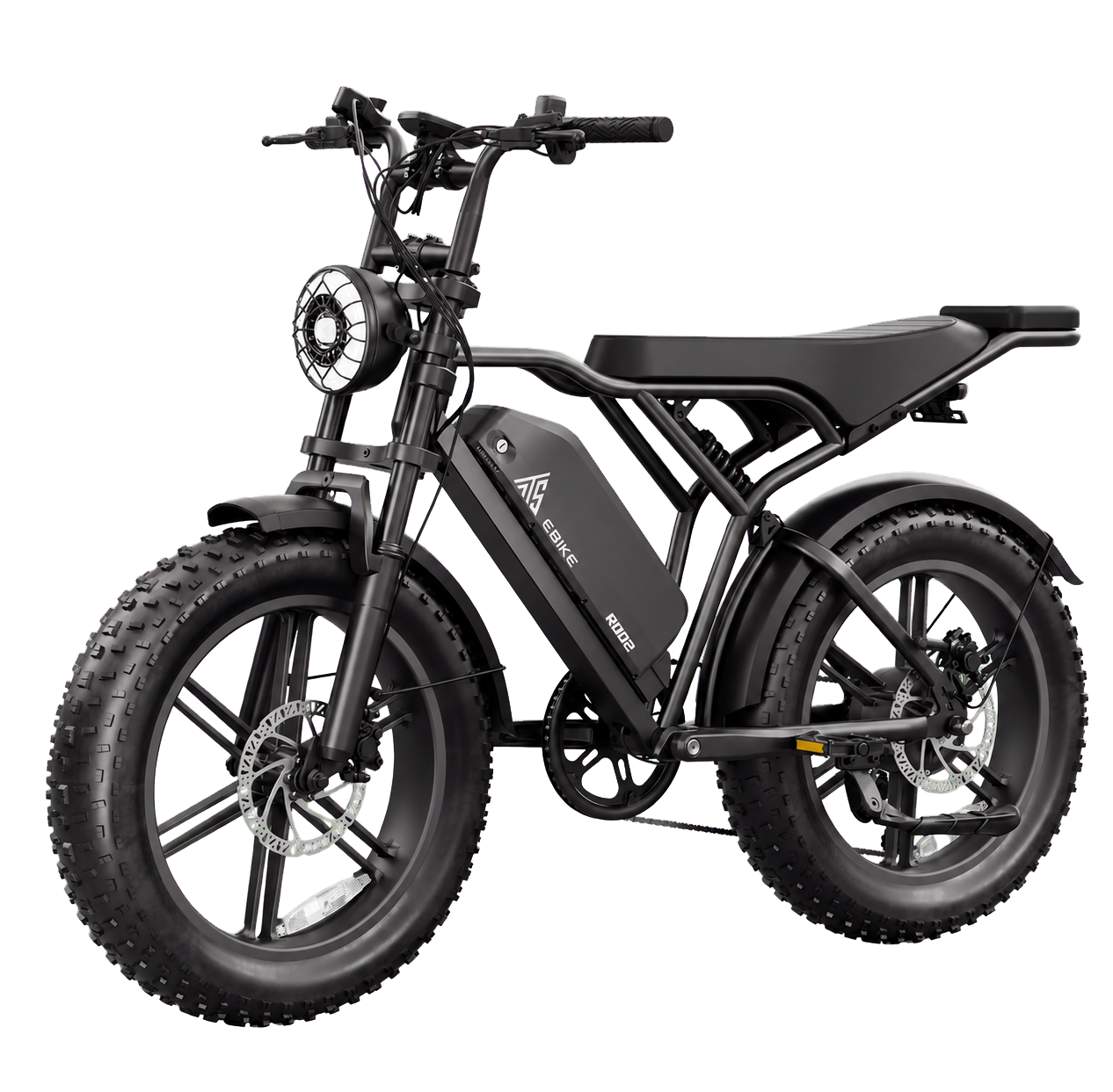 eRides R002 Urban Cruiser eBike schwarz Front links