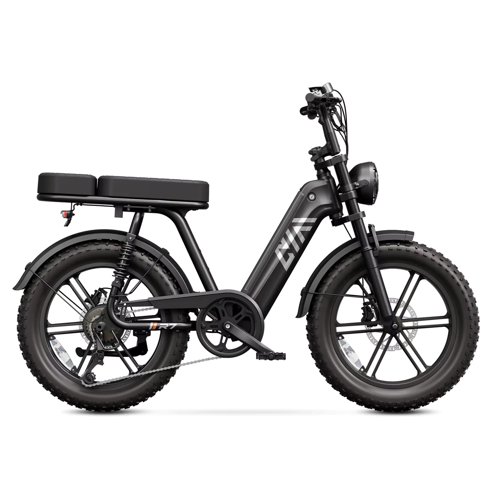 eRides Y7 in Obsidian Black, Seitenansicht